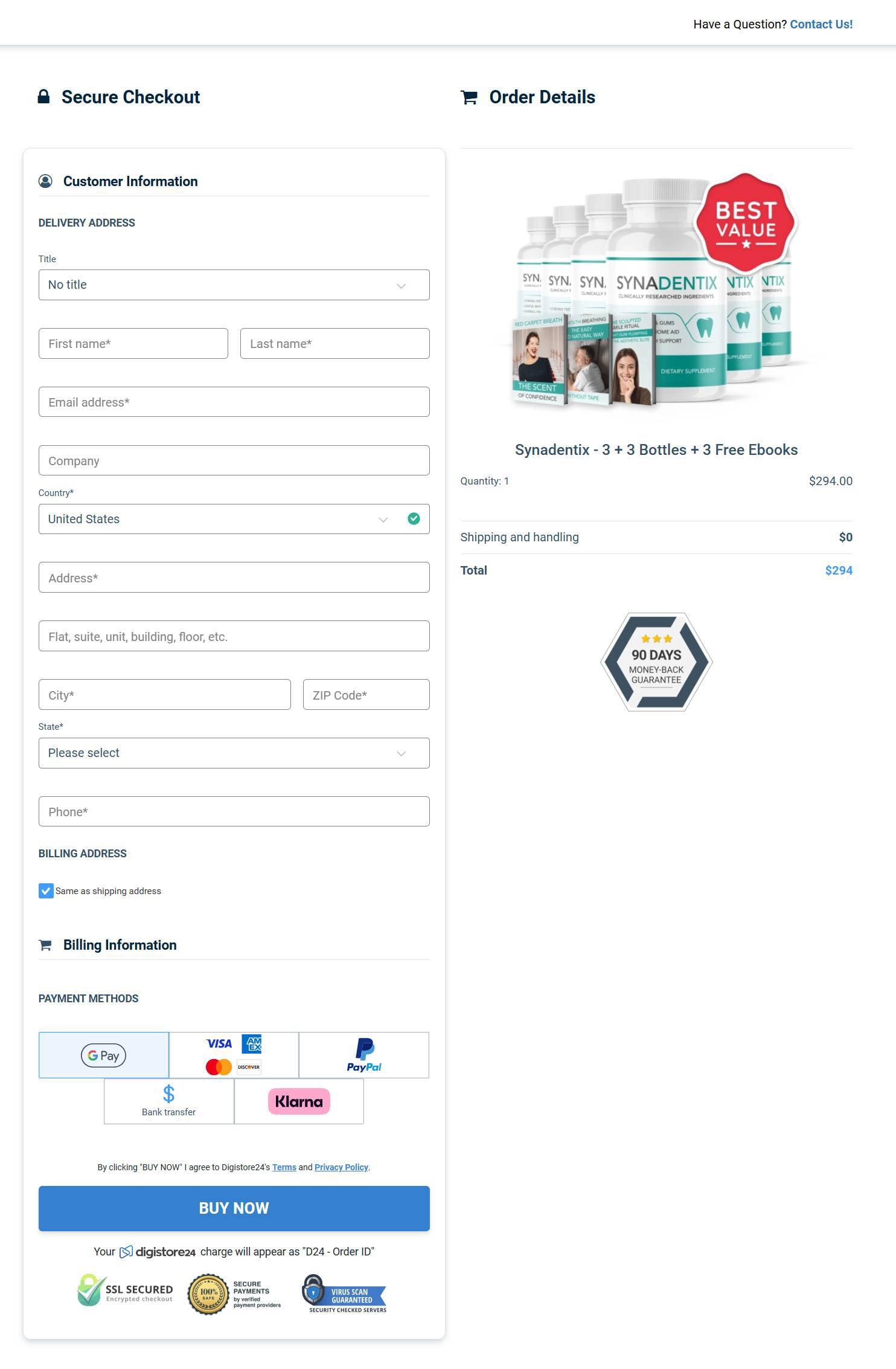 Synadentix Order